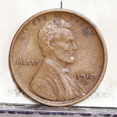 1910-S Lincoln Wheat Cent - Fine Details Nicks on face (#58509-L)