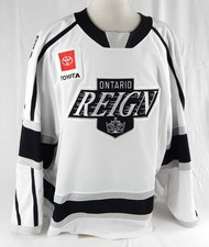 Ontario Reign Austin Strand #2 Game Used White Jersey 58 DP98411