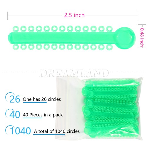 1040pz Fasce Elastiche per Legatura Orto Dentale per Staffe Staffe Gomma po - Foto 316 di 436