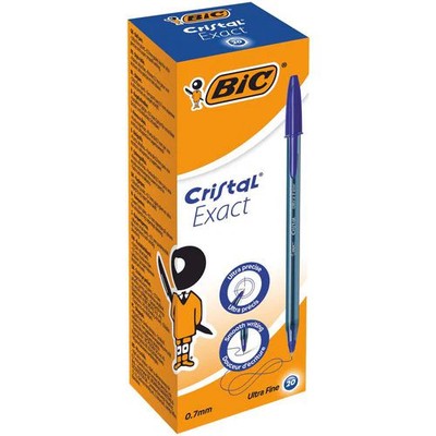 Balpen Blauw Bic Cristal Exact