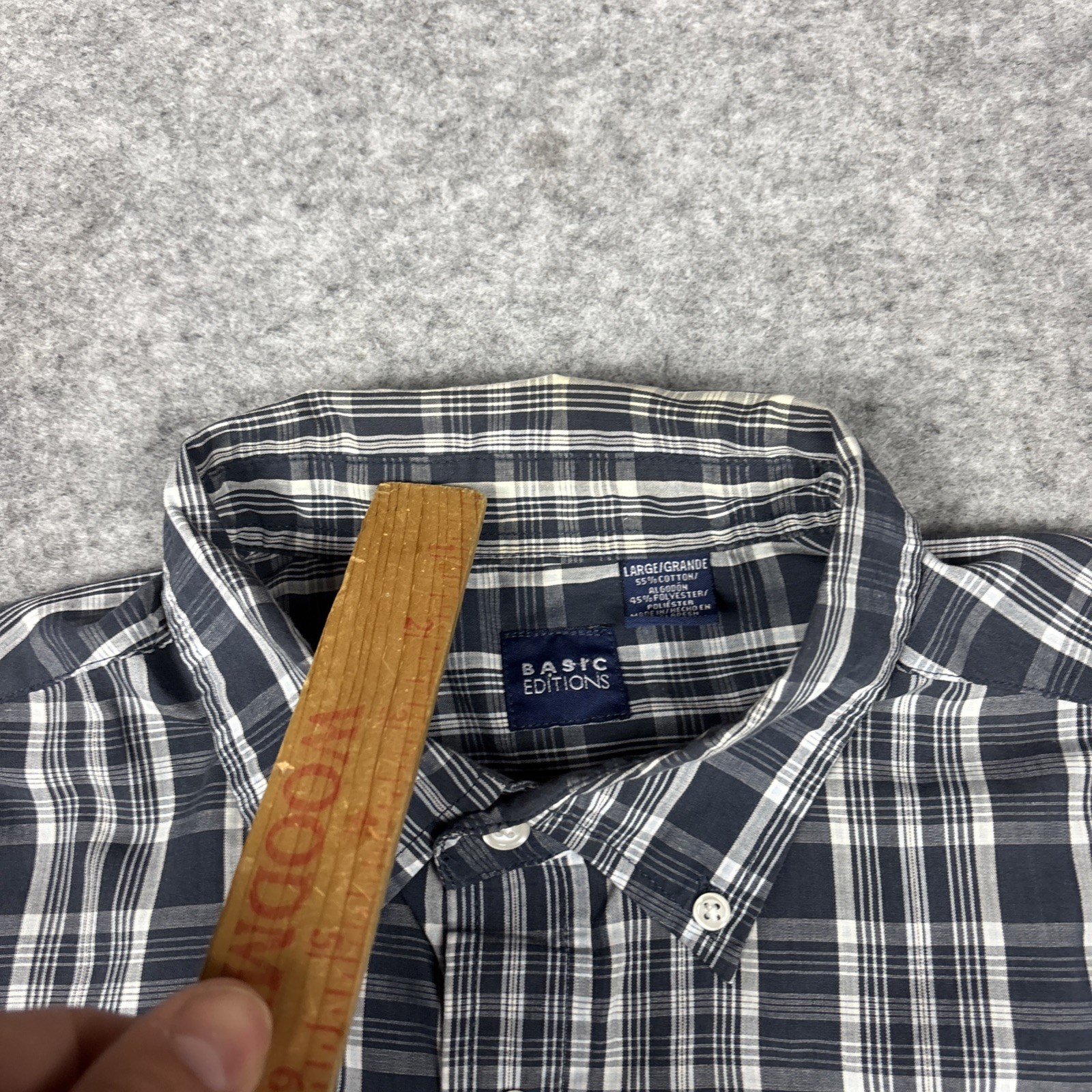 Basic Editions Short Sleeve Button Down Shirt Men… - image 3