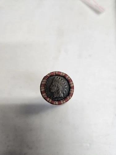 Wheat Pennies With Indian Head Ender. Collectible Coins. Vintage