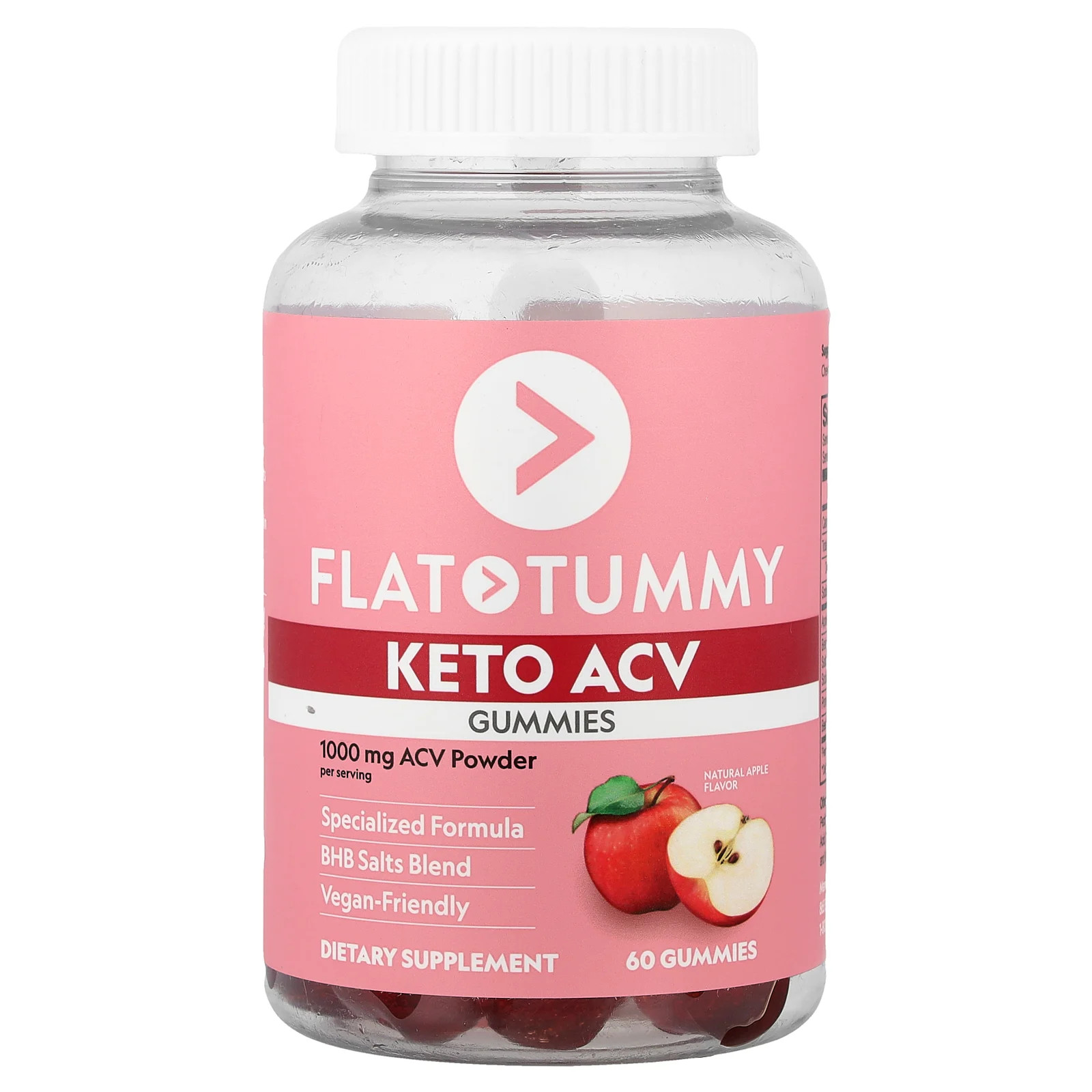 Keto ACV Gummies Natural Apple 60 Gummies 6090₽