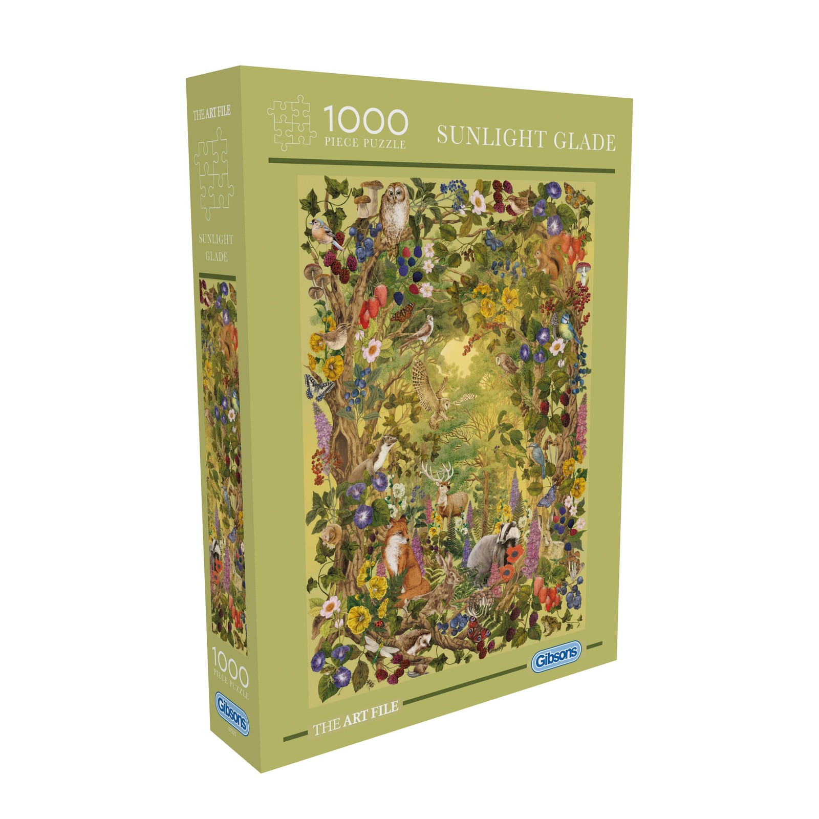 Gibsons Sunlight Glade 1000 Piece Jigsaw Puzzle for Adults Wildlife Animals Art
