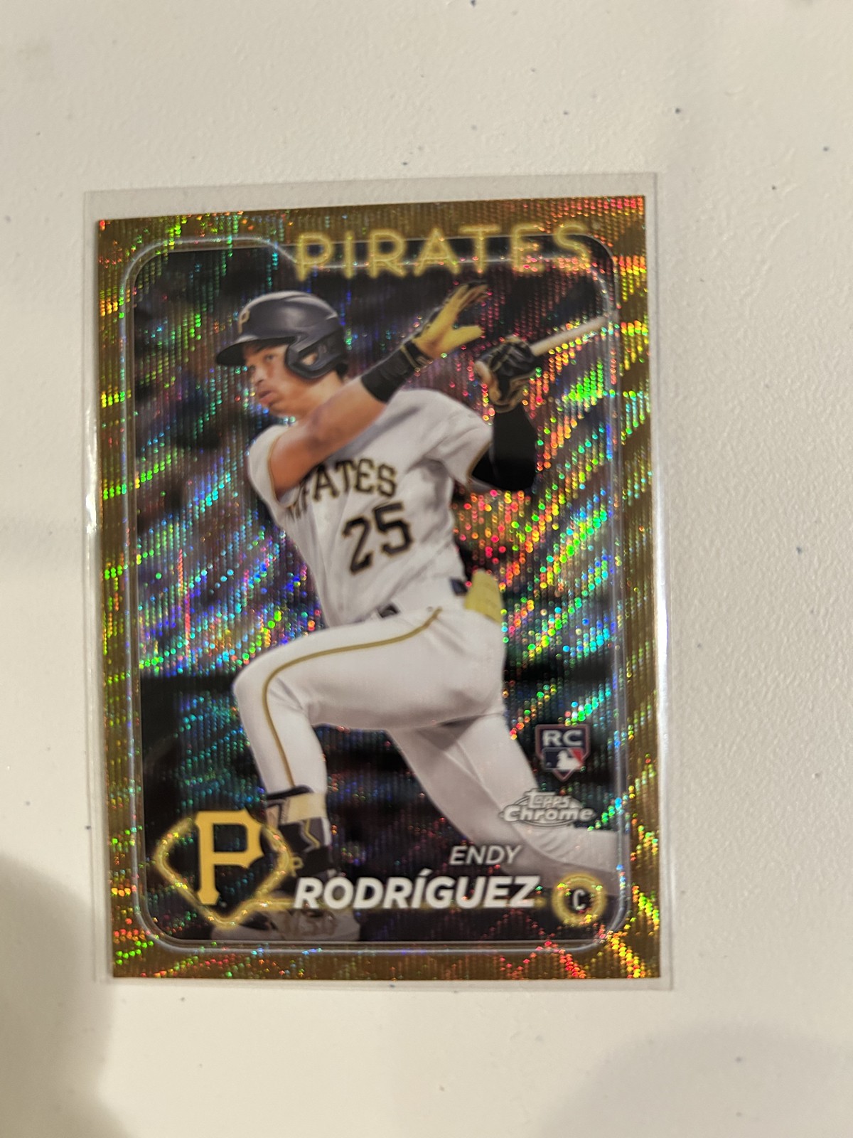 2024 Topps Chrome - Endy Rodriguez #295 Gold Wave Refractor /50 (RC) 🔥🔥🔥