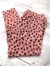 New No Boundaries NoBo Pink Animal Cheetah Cat Ankle Leggings Plus Size XXXL 21