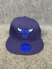 Chicago Bulls New Era 59Fifty Size 7 1/8 Fitted Blue Hat Cap NEW