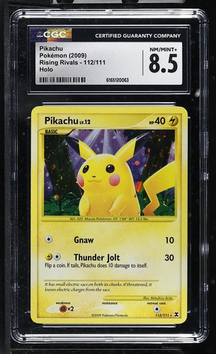Pikachu graded CGC 8.5 for sale on eBay