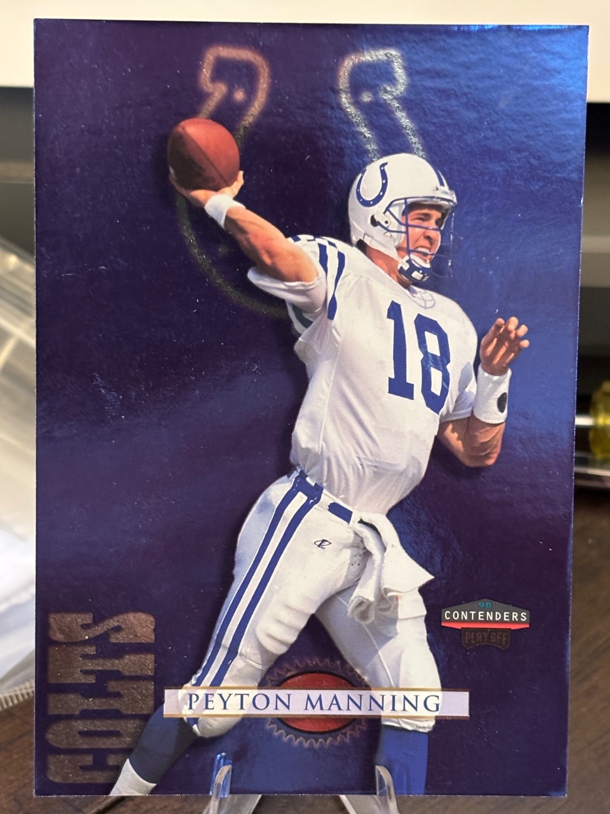 1998 Playoff Contenders Checklist Jumbos #12 Peyton Manning