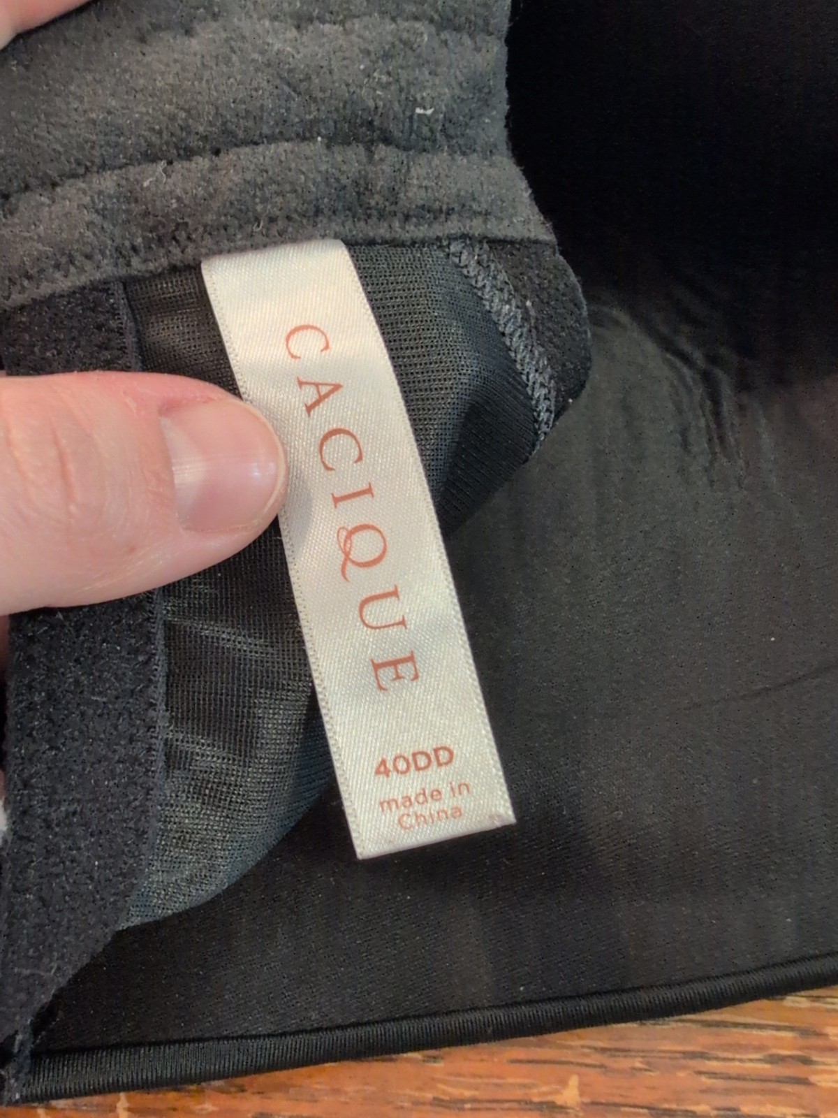 Cacique Solid Black Padded Lightly Lined Wireless… - image 4