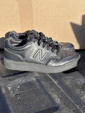 New Balance 480 Black Lifestyle Skate Sneakers Kids 1.5 School Uniform Shoes