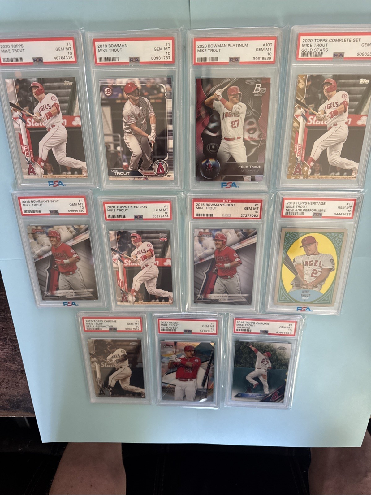 Mike Trout Psa 10 Baseball Card Lot ￼ view 4