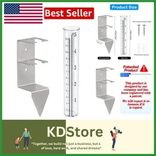 5-Inch Outdoor Rain Gauge - Durable, Freeze-Proof, Easy-to-Read for Yard & Ga...