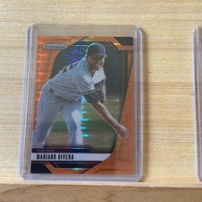 2025 Panini Prizm Mariano Rivera #172 Orange Pulsar /399 NY Yankees HOF B-3