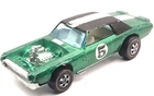 Hot Wheels Redline TNT-Bird 1969 Green White Interior - Made In Hong Kong