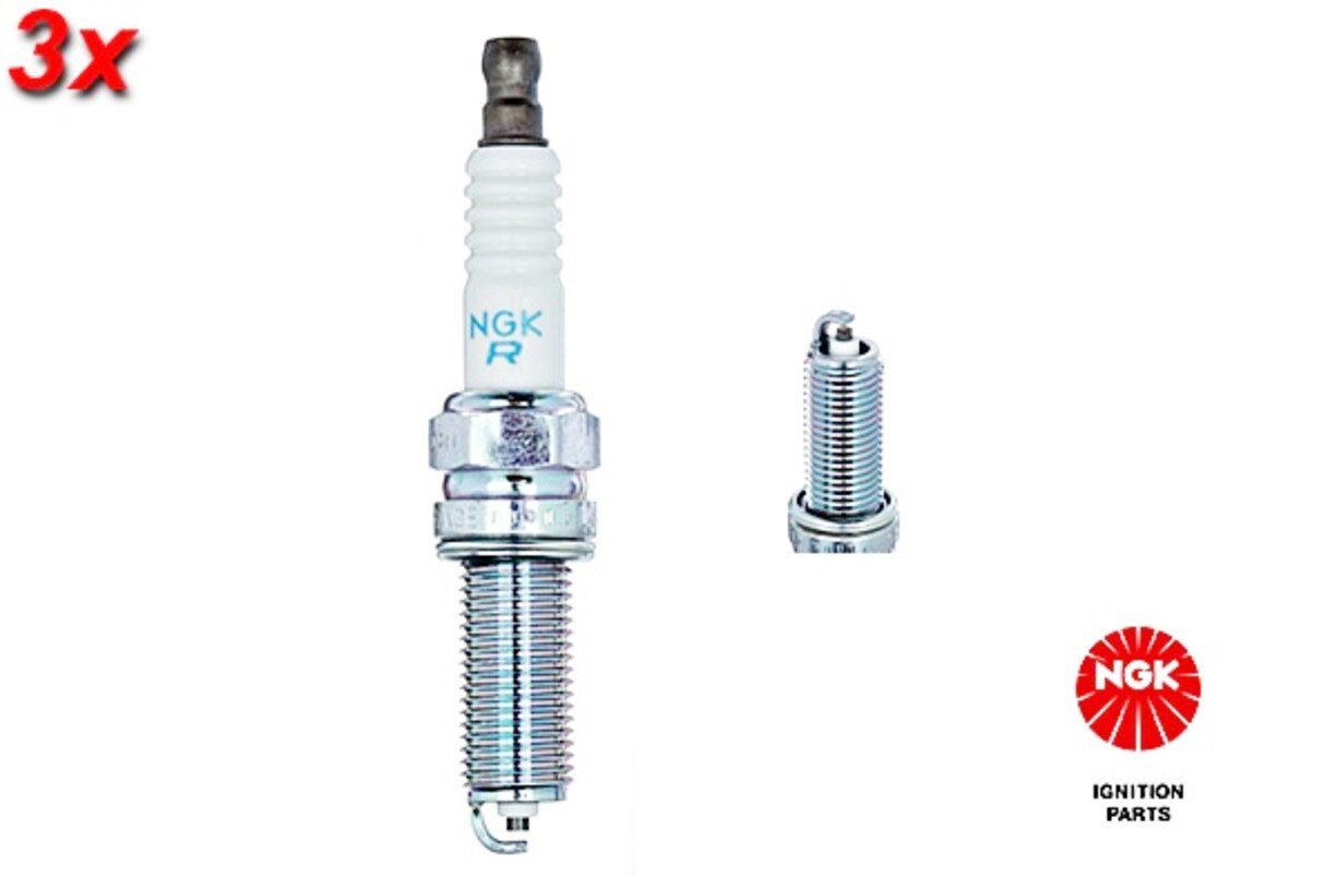 3x NGK Nickel LKR7B-9 Spark Plug For SMART Fortwo 07- 1822A036