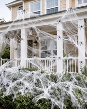 1000 Sqft Halloween Spider Web 50 Fake Spiders Indoor Outdoor Decor