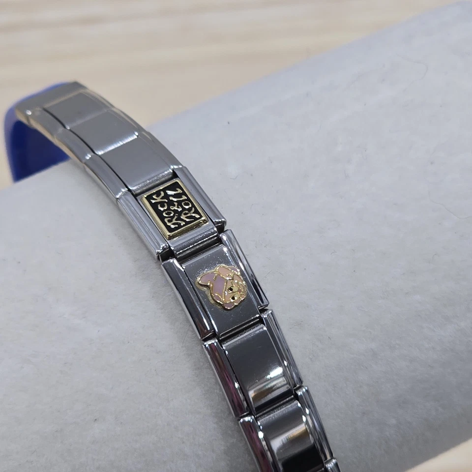 Pulsera Zoppini Firenze Dije Dopey de Blancanieves y Rock N Roll Banda Azul Foto 3 de 4