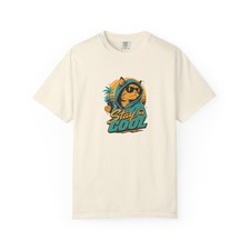 Stay Cool Cat T-shirt | Retro Surf Cat Graphic Comfort Colors