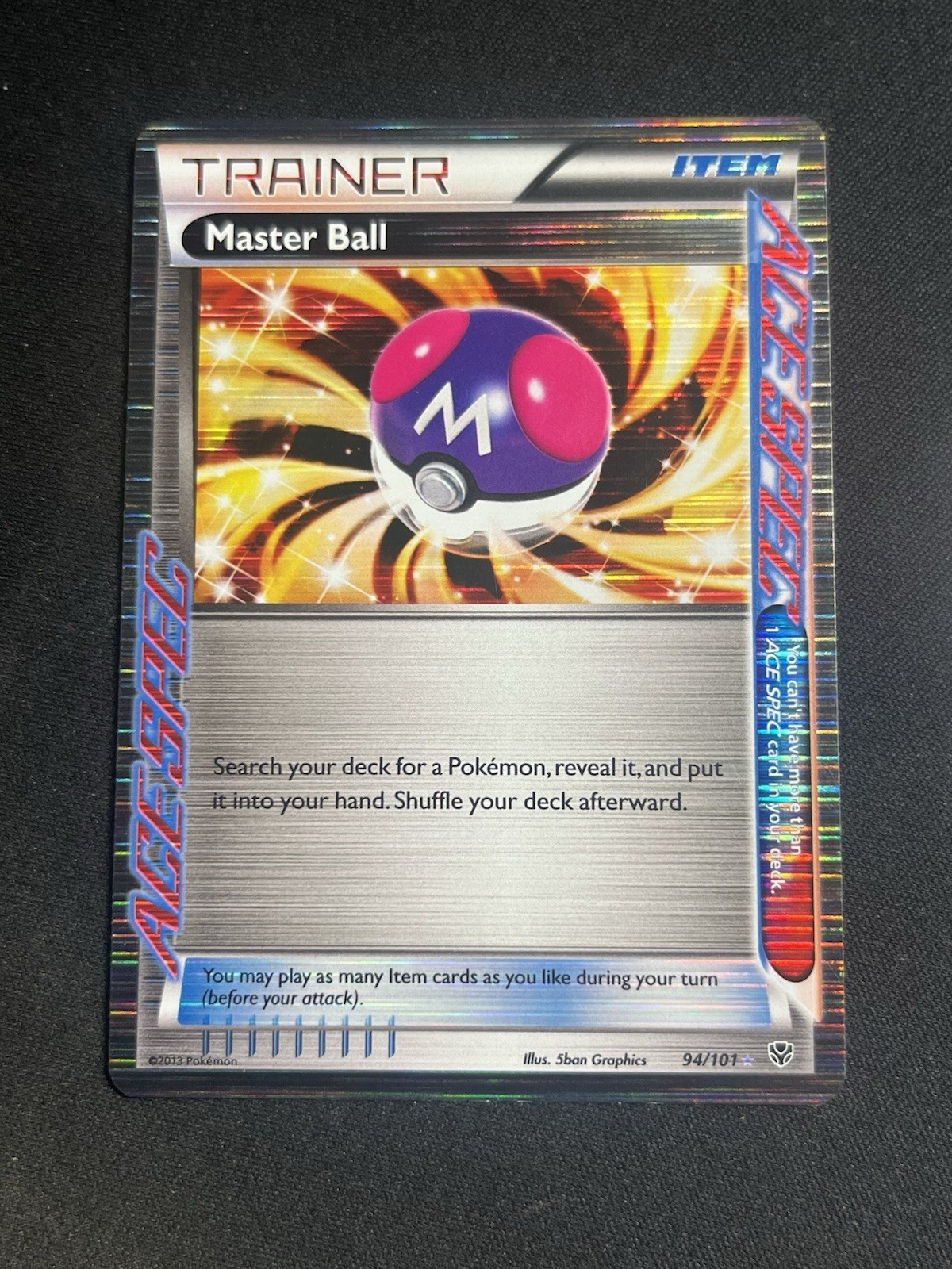 Master Ball 94/101 Plasma Blast Ace Spec Holo 
