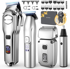 Hair Clippers for Men Set Professional, Cordless Men Hair Trimmer, Electric Shav