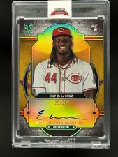 2024 TOPPS TRIPLE THREADS ELLY DE LA CRUZ RC ROOKIE AUTO GOLD #D 25/25