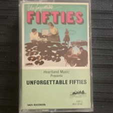 MCA Records Unforgettable Fifties Cassette Compilation Album 1950s Oldies