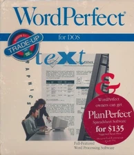 WordPerfect 5.1 + Manual PC DOS vintage word processing late 80s 3.5" floppy BOX