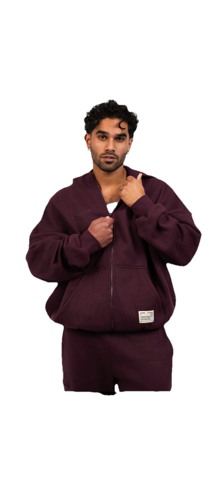 Comfrt Affirmation Zip Hoodie Limited Edition Color Maroon Excellent Condition