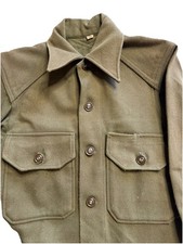USGI M1951 OG-108 wool field shirt Korean War Xs Military