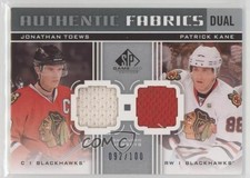 2011 SP Game Used Edition Authentic Fabrics Dual Jonathan Toews Patrick Kane 5ln