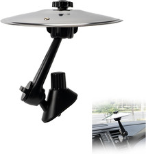 Car Cymbal Air Vent - Car Drum Set for Music Lovers - Universal Fit Silver 