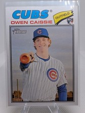 2026 Topps Heritage Owen Caissie #88 RC Rookie Card Chicago Cubs