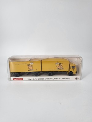 Wiking 1:87  PMS 32-17 Modellfahrzeug MAN Koffer-Lastzug in OVP