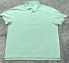 IZOD Polo Shirt Mens 2XL Mint Green Performance Golf Short Sleeve Stretch Logo