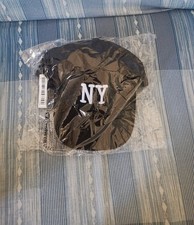 Cappello regolabile "NY New York" nero e bianco nuovo