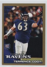 2010 Topps Gold 832/2010 Terrence Cody #215 c7w