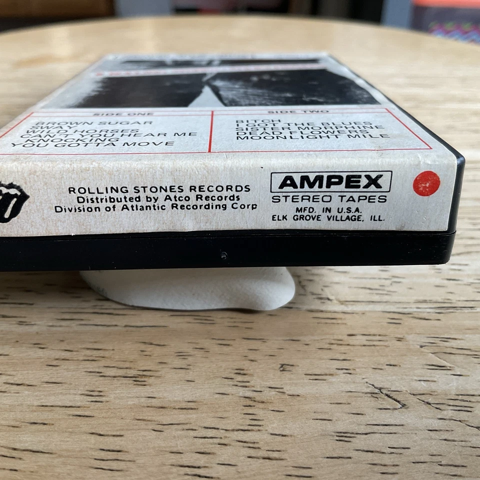 The Rolling Stones Sticky Fingers Cassette M55910 Red Dot On Label Very Good - Image 4 of 4