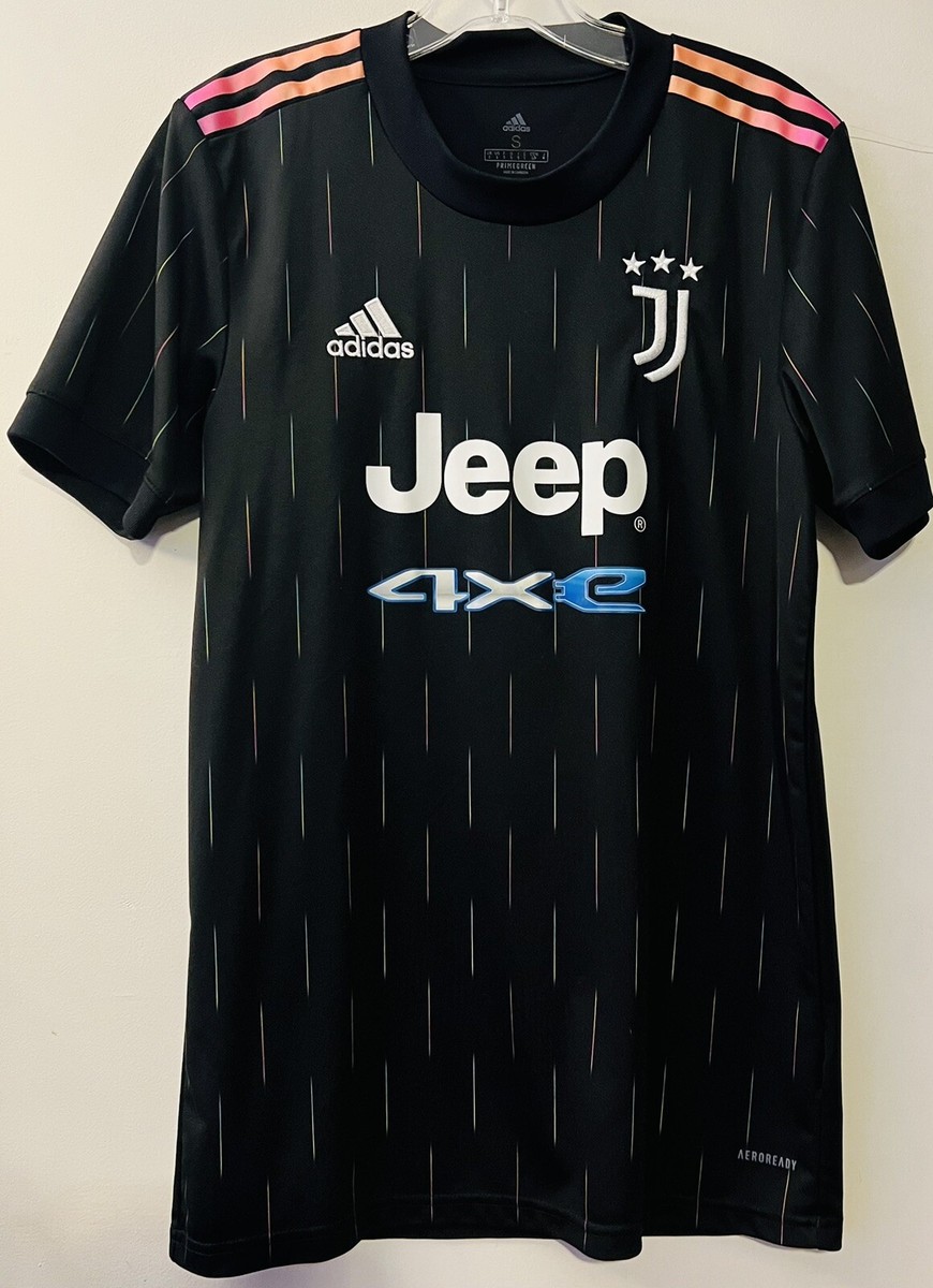 Adidas Juventus 21/22 Away Jersey Fits Men's T-shirt -Black, Size