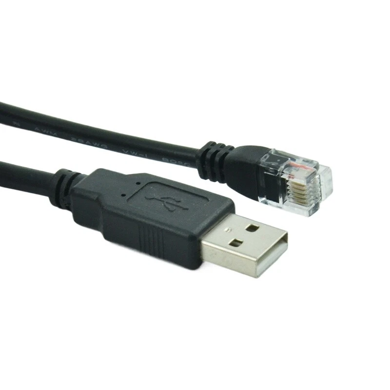 3meters USB - RJ11 Data Cable for Delta VFD-M/F/VE/B/L Series Inverter - Image 2 of 2