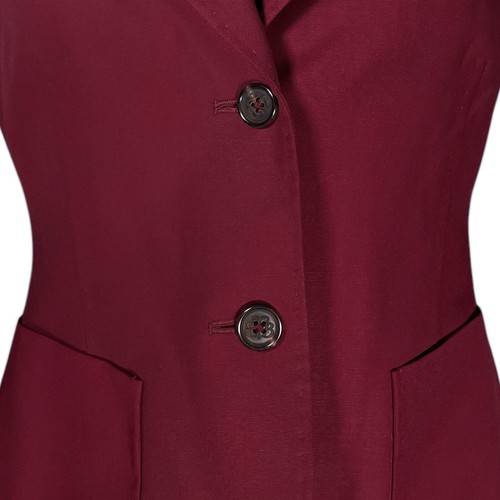 Brooks Brothers Loro Piana Women's Blazer Red Wool Career Italian Suit Jacket 4 - Picture 5 of 11