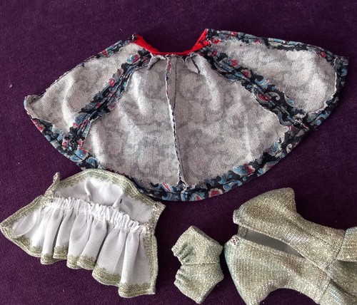 Hand Sewn Sindy 4 Piece Combo, Glittery Fabric, 1 Off, Doll & Shoes Not Included - Picture 8 of 8
