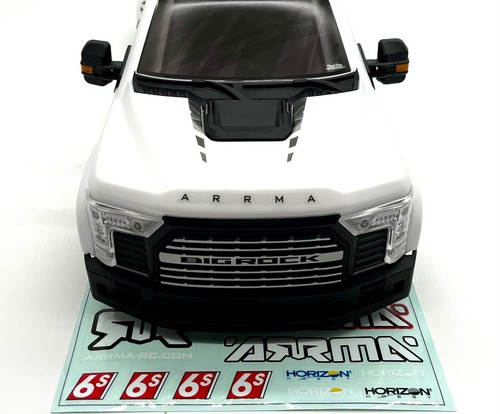 Arrma BIG ROCK 6s - BODY, White, painted w/accessories ARA7612 - 第 3/4 張圖片