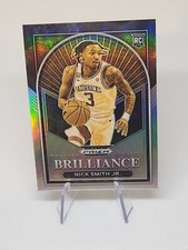 Nick Smith Jr. Rookie Silver 2023-24 Prizm Draft Picks Brilliance #4 Arkansas