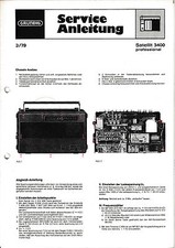 Service Manual-Anleitung für Grundig Satellit 3400 
