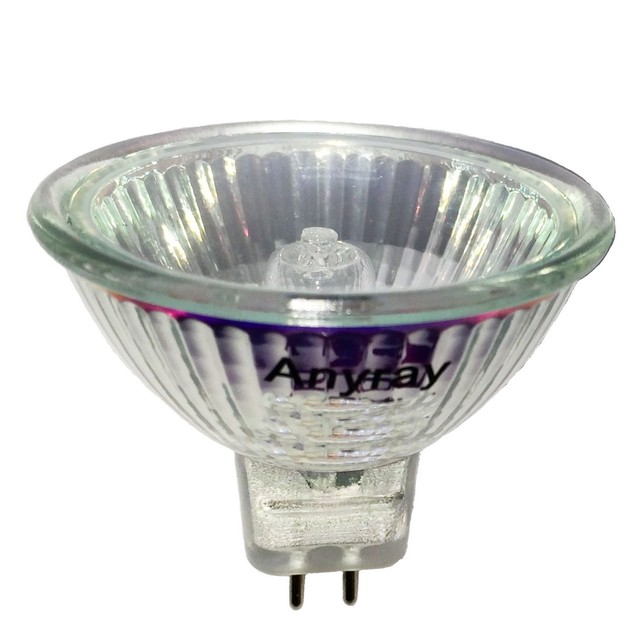 Anyray (5) MR16 12Volts 20W BAB Flood Halogen light Bulbs 12V GU5.3 20