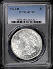 1921-D $1 Morgan Silver Dollar PCGS AU 58