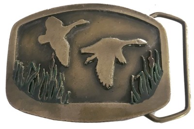 duck hunting belt buckle