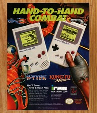Nintendo Gameboy R-Type Kung Fu Master - Video Game Print Ads Poster Promo 1991