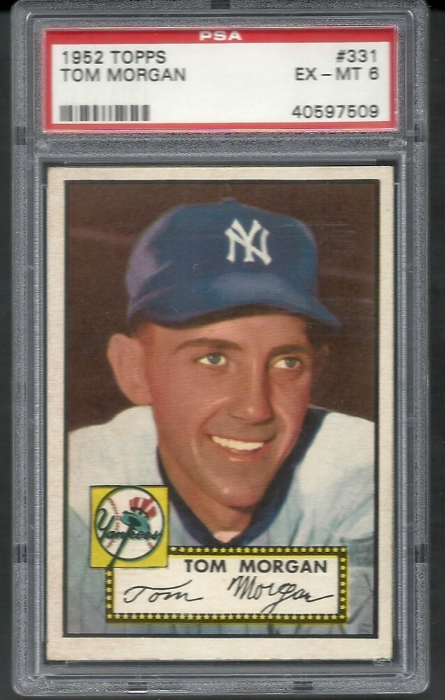 1952 Topps  #331 PSA 6  Tom Morgan  Yankees